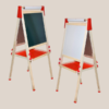 Chevalet en bois pour enfants pour le dessin, l'écriture et la créativité avec rouleau de papier