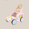 Baby Learning to Walk with Wooden Push Walker