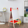 Chevalet en bois pour enfants pour le dessin, l'écriture et la créativité avec rouleau de papier