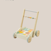 Safe and Sturdy Wooden Baby Walker with Activity Panel