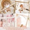 Wooden baby play gym