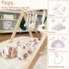 Wooden baby play gym