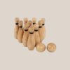 set da bowling in legno