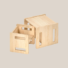 Table et chaise de sevrage Montessori pour les enfants de 1 à 3 ans, table et chaise réglables en hauteur, table et chaise cubique pour lire, manger et jouer, facile à assembler.