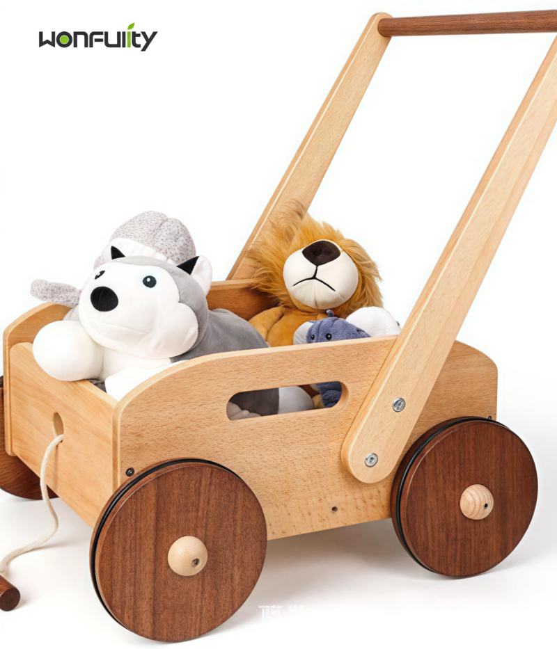 Durable Wooden Baby Walker with Non-Toxic Finish