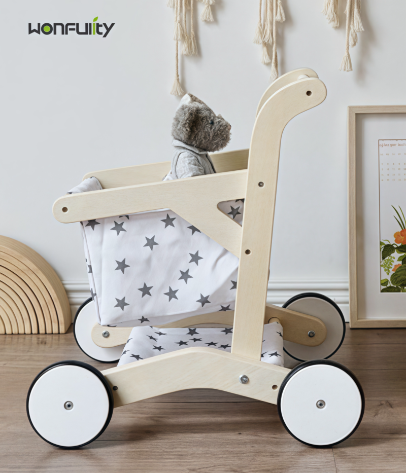 Premium Wooden Push Walker for Baby’s First Steps