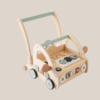 Toddler First Steps with Wooden Push Walker Toy