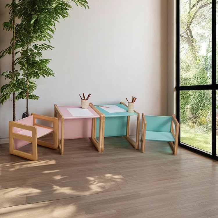 Best 1 table et chaise en bois pour enfants 7 ensemble chaise et table pour enfants